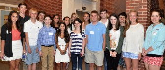 A photo of the New Canaan Community Foundation's Youth Philanthropy group from last year at our awards event in May, when they presented $17,000 in grants to support local educational programs. Contributed
