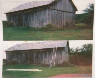 Images of the "Hancock" barn shortly before it was dismantled. 