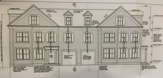 The 10-room multifamily units planned for 16 East Maple St., totaling about 7,000 square feet of living space. Richard Swann Architect