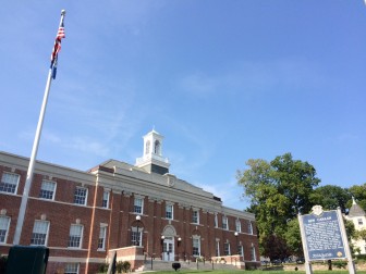 New Canaan Town Hall on Sept. 2, 2015. Credit: Michael Dinan