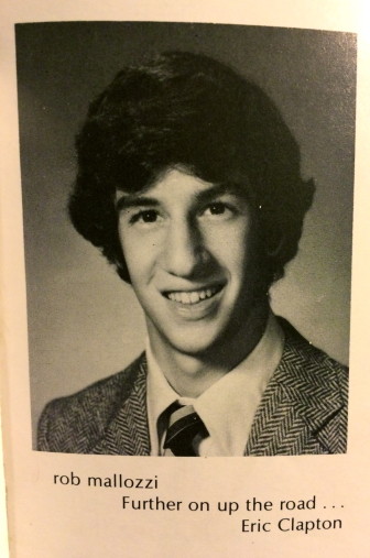 New Canaan's future first selectman, in his 1980 Darien High School senior yearbook photo. With permission from Rob Mallozzi