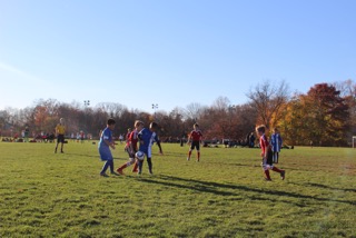 L-R: U10 Red Boys Fletcher Heron, Cole Wilson and Jack Cuda. Contributed