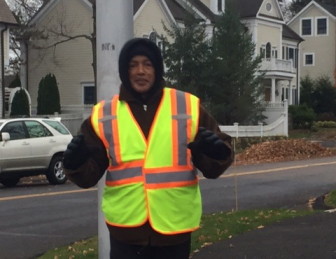 Terry Darden at his post on South Ave. Credit: Contributed