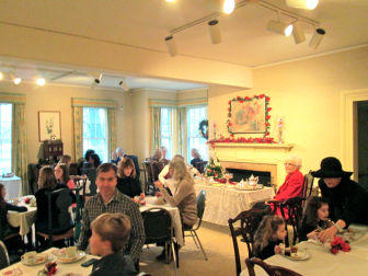 A recent Victorian Tea in the parlor at the Town House, part of the New Canaan Historical Society. Contributed