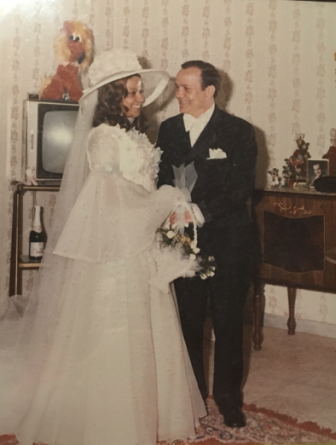 Nancy and Joe Colella married on April 18, 1971. Contributed