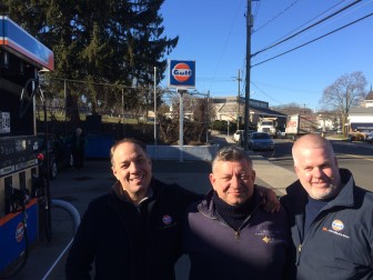 C&H Automotive's Steve Gaeta, Leo Lopez and Sean Brennan on Jan. 6, 2016. Credit: Michael Dinan