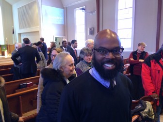 Jason Michael Land following the Jan. 18, 2016 Rev. Dr. Martin Luther King Jr. remembrance service at United Methodist Church in New Canaan. Credit: Michael Dinan