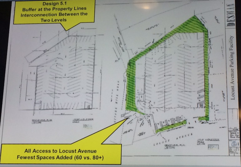 Town Officials Lean Toward New Parking Deck Design on Locust