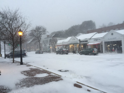 Blizzard Dumps 16 Inches of Snow in New Canaan: Accident on 123, Photos ...