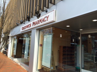 The exterior of Greenwich Pharmacy. Credit: Michael Dinan