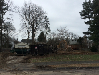 Town officials issued a demolition permit for the ranch at 52 Gower Road on Monday—it was down as of Thursday, and it isn't clear what will replace it. Credit: Michael Dinan
