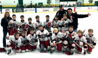 The New Canaan Winter Club’s Mite A team, winners of a state championship title. Contributed