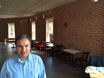 Esref Cezzar, owner of Kaahve coffee shop at 96 Main St. in the soon-to-open space. Credit: Michael Dinan