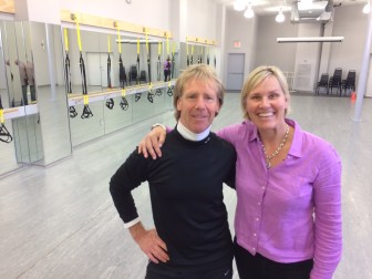 Michael Bacon and Julie Pryor at Halo Studios for bootcamp this week. Credit: Michael Dinan