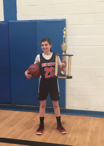 Natalie Plosker won the 5th Grade Girls Speed Dribbling Competition. Contributed