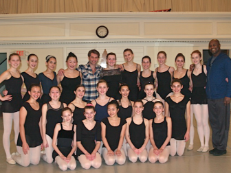 New England Academy of Dance in New Canaan with An American in Paris cast member, Attila Joey Csiki.