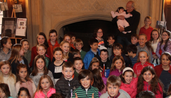 Scenes from Waveny House on April 3, 2016, for the launch of "Waveny: New Canaan's Treasure," a children's book by Arianne Kolb with illustrations by Nicole Johnson Murphy. The event was attended by the actor Christopher Lloyd, who grew up at Waveny from a very young age until he was in his late-20s, when in 1967 his mother Ruth Lapham Lloyd gifted the buildings and grounds that now form Wavey Park to the town. Credit: Eden Lucien Photography (edenlucienphotography.com)