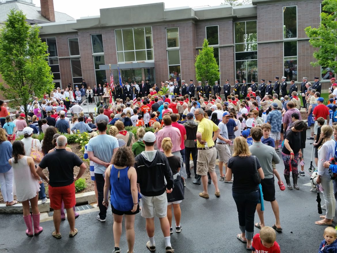 VIDEO, PHOTOS Hundreds Gather in Downtown New Canaan for ReRouted