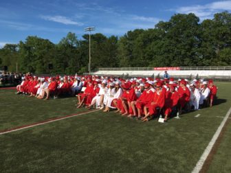 Some members of the NCHS class of 2016 at Dunning Field on graduation day, June 15, 2016. Credit: Michael Dinan