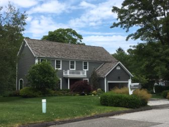 This 1994-built, 4-bedroom Colonial at 166 Old Studio Road sits on .35 acres and includes 3,288 square feet of living space, according to tax records. It sold for $1,445,000 on June 21, 2016. Credit: Michael Dinan