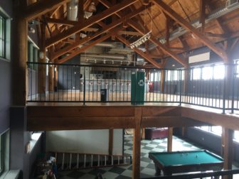 Inside the former Outback Teen Center (later called 'The Hub') in downtown New Canaan, on July 1, 2016—when the structure officially reverted to the town after it failed to self-sustain. Credit: Michael Dinan
