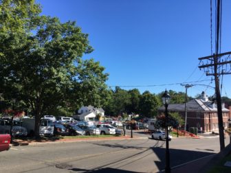 Looking across Locust Avenue at the parking lot on Aug. 23, 2016. Credit: Michael Dinan