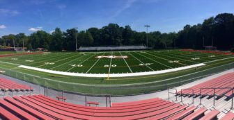 Newly re-turfed Dunning Field, home of the NCHS Rams. Credit: Terry Dinan
