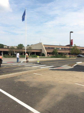 New crosswalk at NCHS. Contributed