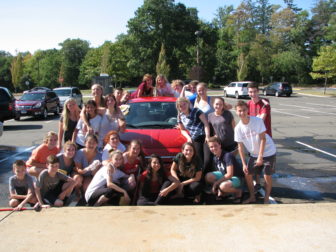 the New Canaan High School Theatre department kicked off the 2016-17 season with a successful car wash fundraiser