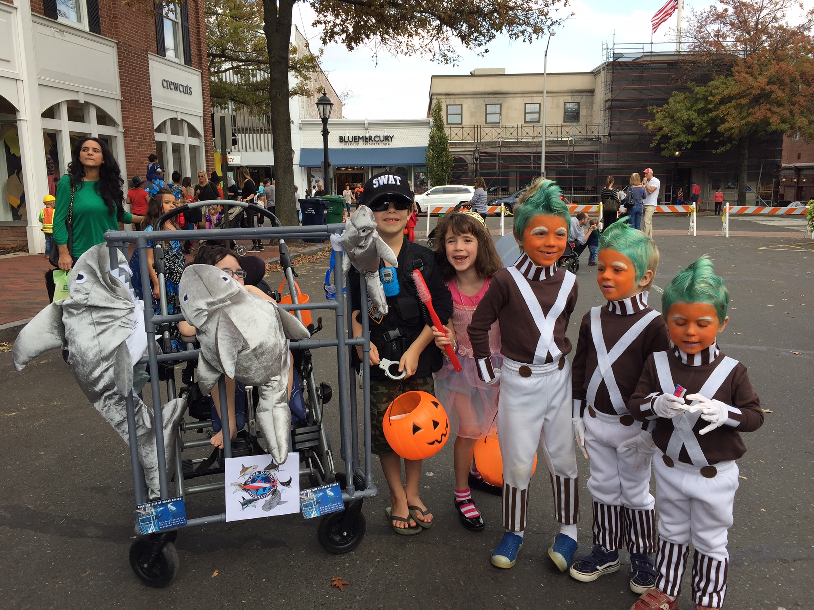 Scenes from the New Canaan Chamber of Commerce Halloween Parade on Elm