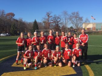 New Canaan FC's 2004 Girls Red team won a co-championship