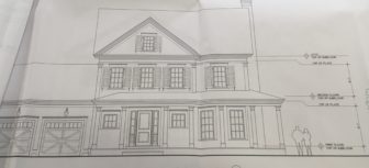 This new 4,638-square-foot, 5-bedroom home is planned for the 1.11-acre lot at 24 Whiffle Tree Lane in New Canaan.