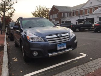 Perfectly fine parking job on Elm here—snapped this photo because of the plate. Nice! Credit: Michael Dinan