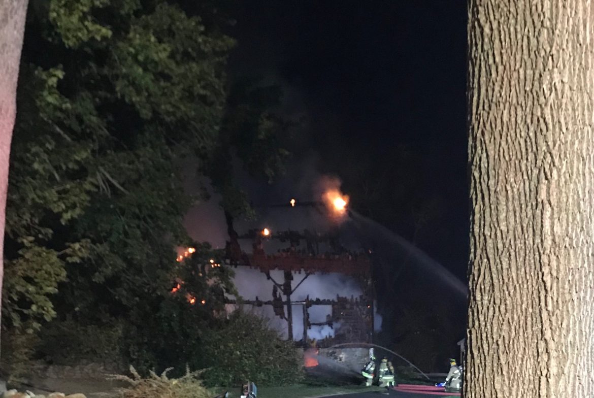 House Fire in New Canaan, Just Over the Border with Darien