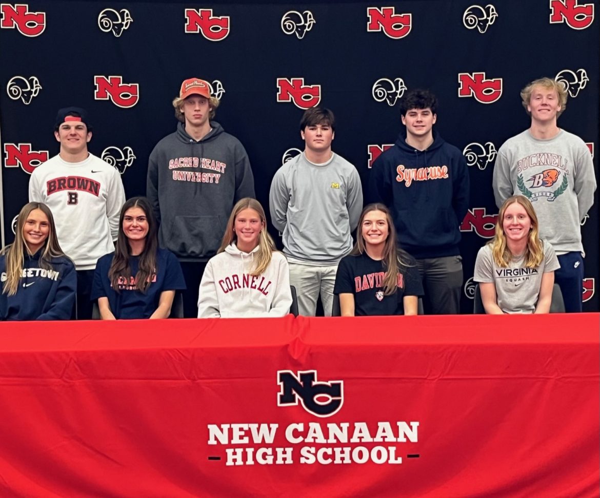 12 NCHS Student-Athletes Sign Letters of Intent To Play Sports in College